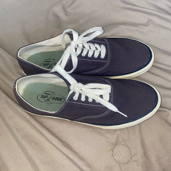 men’s 8 blue top sider lace up shoes - Picture 2 of 4